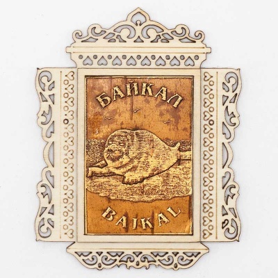 Магнит Байкал Нерпа Окно 10*7,5 - сувенир